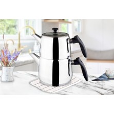 Hype Store Paci Aleda Serisi Plastik Kulplu 304 Çelik Çaydanlık 2 Litre Hacimli