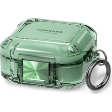 Guleron Samsung Buds Live - Buds Fe Uyumlu Transparan Tank Kılıf +Kanca