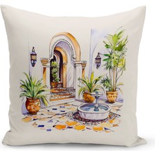 Bertille Home Ramazan Serisi Çift Tarafı Dijital Baskılı Kırlent Kılıfı (Ramadan Cushion Cover)