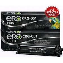 Ero Print CRG-051 / Canon i-Sensys MF-264dw Muadil Toner - 2'li Avantaj Paket