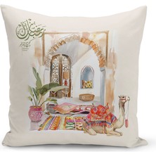 Bertille Home Ramazan Serisi Çift Tarafı Dijital Baskılı Kırlent Kılıfı (Ramadan Cushion Cover)