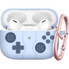 Guleron Apple Airpods Pro 3. Nesil (2025) Uyumlu Silikon Kılıf Anahtarlıklı Kılıf [gampad Tasarımı]