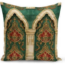 Bertille Home Ramazan Serisi Çift Tarafı Dijital Baskılı Kırlent Kılıfı (Ramadan Cushion Cover)
