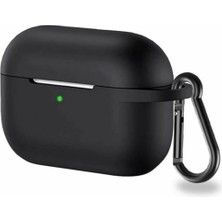 Guleron Airpods Pro / Pro 2 Kopçalı Silikon Bluetooth Kulaklık Koruyucu Kılıf Lacivert 4 Ay Airpods Pro Appl