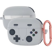 Guleron Apple Airpods Pro 3. Nesil (2025) Uyumlu Silikon Kılıf Anahtarlıklı Kılıf [gampad Tasarımı]