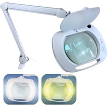 Loyka 6030 Sarı ve Beyaz LED Işık Seçenekli Geniş Mercekli Büyüteç