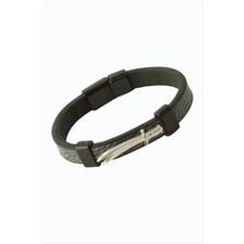 Bijuteri Net Zülfikar Mıknatıslı Deri Bileklik