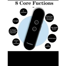 Zigver T4 Taşınabilir Kablosuz Akıllı Tercüman 40 Dil Iki Yönlü Gerçek Zamanlı Anında Ses Tercüman App Bluetooth Çoklu Dil Ceviri Cihazı