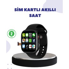 SARVONA Sesli Arama Özellikli Sım Kartlı Siyah Akıllı Saat