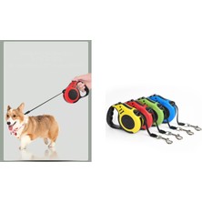 SanalAMCA Store Otomatik Makaralı Kedi Tasması / Köpek Tasması 3 Metre - 15 kg