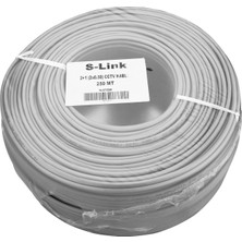 S-Link SL-CT2250 2+1 (2x0,50) 250M Cctv Kablo