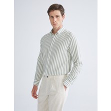 Lc Waikiki Yeni Sezon Regular Fit Uzun Kollu Çizgili Erkek Gömlek