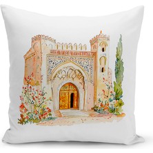 Bertille Home Ramazan Serisi Çift Tarafı Dijital Baskılı Kırlent Kılıfı (Ramadan Cushion Cover)