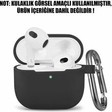 Guleron Airpods 3. Nesil Uyumlu Silikon Lüx Kılıf+Kancalı