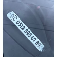 Serüven Kişiye Özel Araç Numaratörü - Vantuzlu - Logolu - Kabartmalı 3D Baskı - Oto Park Numarator