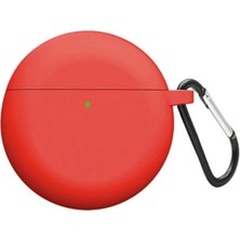 Guleron Huawei Freebuds 4 Uyumlu Kılıf Mat Silikon + Askılık