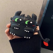 Guleron Airpods 4. Nesil (2024) Uyumlu Silikon Sevimli Cartoon Figürlü Kılıf