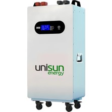 51.2V 300AH Lifepo4 Batarya + Ekran + Bluetooth + Haberleşme Rs Can 6000 Döngü ( 48V Sistem) Unisun Enerji