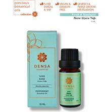 Densa Essential %100 Saf & Doğal Tıbbi Nane Uçucu Yağı 10 ml Buhurdanlık Difüzör Aromaterapi Mum Masajı Cilt Saç Bakımı