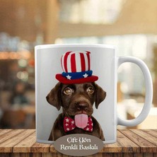 Asilmeydan Papyon ve Şapkalı Köpekcik Kupa Bardak Hediyelik-90202