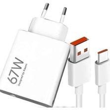 Zapex Xiaomi Mdy-12-Es 67W Hızlı Şarj Cihazı Adaptörü Usb-A- Type-C Kablolu