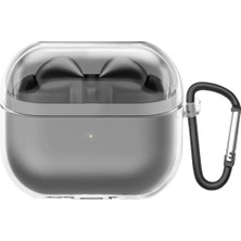 Guleron Samsung Galaxy Buds 3 Uyumlu Soft Silikon Kılıf+Kanca