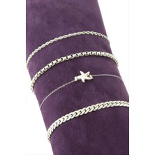 LTG Nova 4 Adet Deniz Yıldız Zincir Bileklik