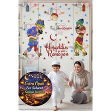 Kt Grup Hoş Geldin Ramazan Hacivat Karagöz Mat Görünümlü Sticker Seti