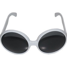 80 Li Yıllar Beyaz Renk Nostalji Yeşilçam Parti Gözlüğü - Lisinya