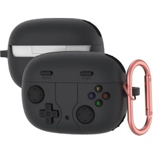 Guleron Apple Airpods Pro 3. Nesil (2025) Uyumlu Silikon Kılıf Anahtarlıklı Kılıf [gampad Tasarımı]