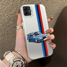 HONTINGA Samsung Galaxy A03 ile Uyumlu Kılıfı Silikon Kenar Sert Arka Düşüme Önleyici Basitlik Anti Düşme Kamera Korumali Bmw Desen Telefon Kılıfı K1-0590