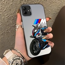 HONTINGA Samsung Galaxy A04 ile Uyumlu Kılıfı Silikon Kenar Sert Arka Düşüme Önleyici Basitlik Anti Düşme Kamera Korumali Bmw Desen Telefon Kılıfı K1-0590