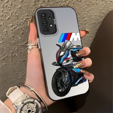 HONTINGA Samsung Galaxy A13 ile Uyumlu Kılıfı Silikon Kenar Sert Arka Düşüme Önleyici Basitlik Anti Düşme Kamera Korumali Bmw Desen Telefon Kılıfı K1-0590