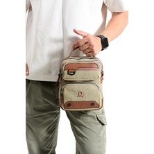 Mega Çanta Kanvas Serisi Çok Bölmeli Çapraz/el Erkek Çantası