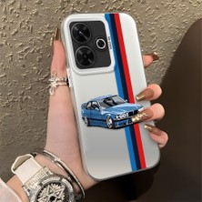 HONTINGA Xiaomi Redmi 13X ile Uyumlu Kılıfı Silikon Kenar Sert Arka Düşüme Önleyici Basitlik Anti Düşme Kamera Korumali Bmw Desen Telefon Kılıfı K1-0590