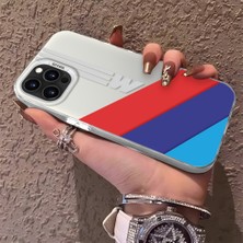 HONTINGA iPhone 15 Pro ile Uyumlu Kılıfı Silikon Kenar Sert Arka Düşüme Önleyici Basitlik Anti Düşme Kamera Korumali Bmw Desen Telefon Kılıfı K1-0591