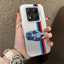 HONTINGA Xiaomi Redmi Note 14 Pro ile Uyumlu Kılıfı Silikon Kenar Sert Arka Düşüme Önleyici Basitlik Anti Düşme Kamera Korumali Bmw Desen Telefon Kılıfı K1-0590