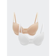 Lc Waikiki Yeni Sezon Balenli Dolgusuz Düz Tişört Sütyen 2'li