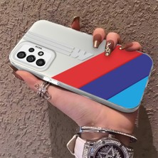 HONTINGA Samsung Galaxy A73 ile Uyumlu Kılıfı Silikon Kenar Sert Arka Düşüme Önleyici Basitlik Anti Düşme Kamera Korumali Bmw Desen Telefon Kılıfı K1-0591