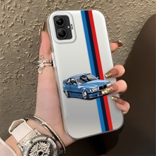 HONTINGA Samsung Galaxy A05 ile Uyumlu Kılıfı Silikon Kenar Sert Arka Düşüme Önleyici Basitlik Anti Düşme Kamera Korumali Bmw Desen Telefon Kılıfı K1-0590