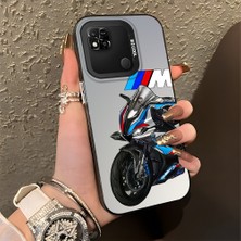 HONTINGA Xiaomi Redmi 9c ile Uyumlu Kılıfı Silikon Kenar Sert Arka Düşüme Önleyici Basitlik Anti Düşme Kamera Korumali Bmw Desen Telefon Kılıfı K1-0590