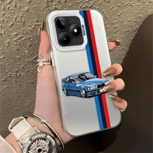 HONTINGA Realme Note 50 4g ile Uyumlu Kılıfı Silikon Kenar Sert Arka Düşüme Önleyici Basitlik Anti Düşme Kamera Korumali Bmw Desen Telefon Kılıfı K1-0590