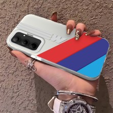 HONTINGA Samsung Galaxy A35 ile Uyumlu Kılıfı Silikon Kenar Sert Arka Düşüme Önleyici Basitlik Anti Düşme Kamera Korumali Bmw Desen Telefon Kılıfı K1-0591