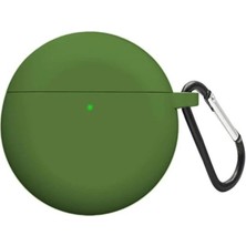 Guleron Huawei Freebuds 4 Uyumlu Kılıf Mat Silikon + Askılık