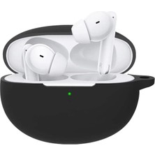 Guleron Realme Buds T100 Uyumlu Silikon Kılıf Kanca