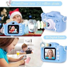 Senson Çocuk Dijital Fotoğraf Makinası 20 Mp Video Kaydedici 2.0 Inç Çift Kameralı - Lisinya