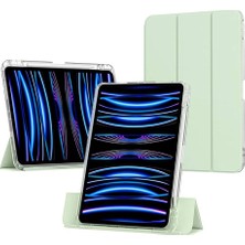 Braventa Collection iPad 11.nesil A16 11INÇ/10.NESIL 10.9inç ile Uyumlu Kılıf Kalem Bölmeli Şeffaf Ayrılabilir Case Açık