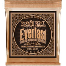 Braventa Collection Everlast Ekstra Hafif Kaplamalı Fosfor Bronz Akustik Gitar Telleri, Ölçü 10-50
