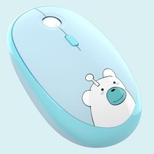Braventa Collection Geezer Kablosuz Mouse Wireless Mouse Renkli Ayıcık Tasarım Kablosuz Sessiz Bilgisayar Notebook Lapto