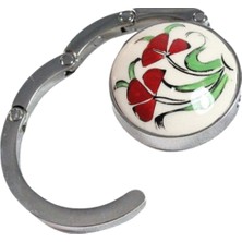 Braventa Collection ® Dekoratif Desenli Masa Kenarı Çanta Askı Aparatı Aleti Askılık